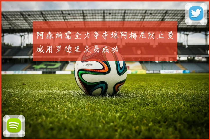 阿森纳需全力争夺琼阿梅尼防止曼城用罗德里交易成功